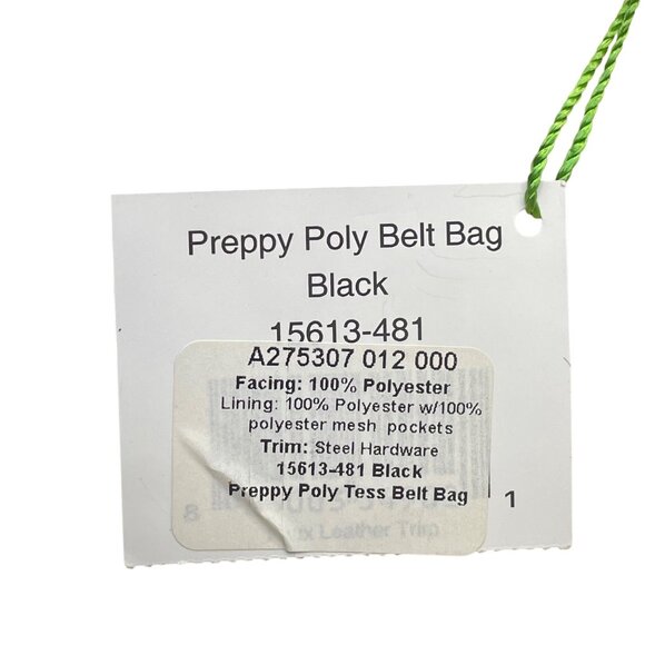Vera Bradley Women’s Black Polyester Mesh Adjustable Strap Preppy Tess Belt Bag main image 7